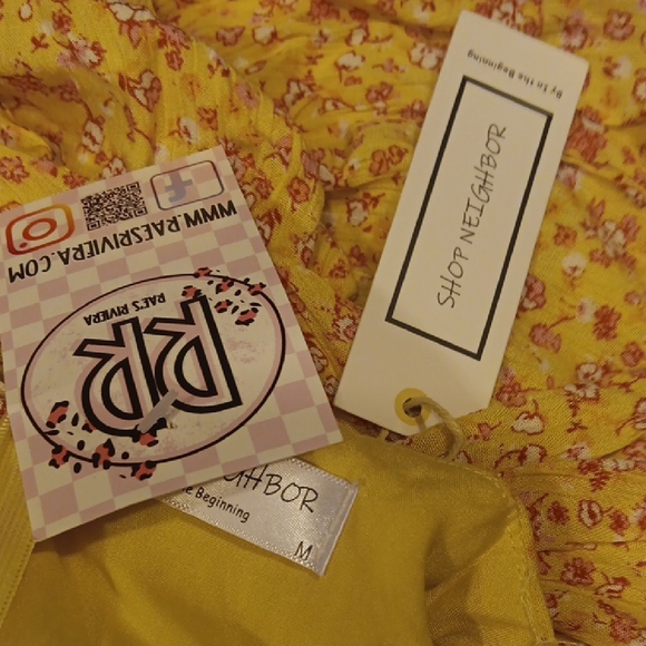 NWT. Riviera Peach Floral Long Sleeve Dress - Picture 8 of 10